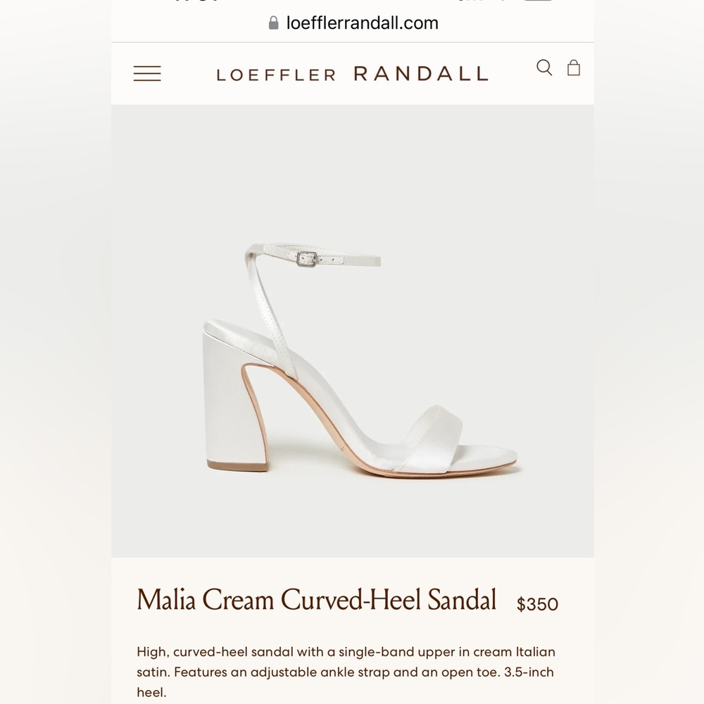 Loeffler Randall Malia Cream Heels